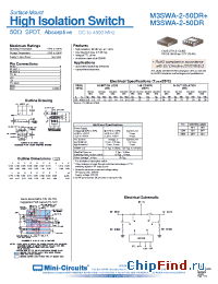 Datasheet M3SWA-2-50DR manufacturer Mini-Circuits